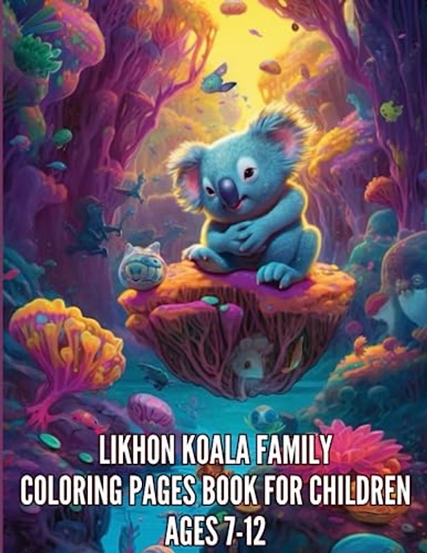 Likhon Koala Family Coloring Pages Book for Children Ages 7-12