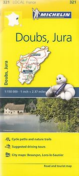 Michelin Local: No. 321 - Doubs, Jura - Road and tourist map [Map]
