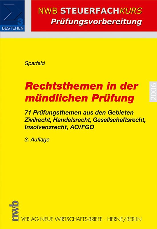 Prüfungsrelevante Rechtsthemen