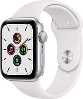 Apple Watch SE 44 mm Caja de aluminio en plata - Correa deportiva blanca [Wifi]