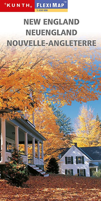 KUNTH FlexiMap Magnum Neuengland 1:850000