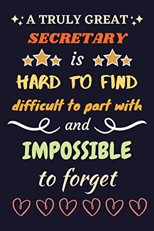 Secretary Gifts: Lined Notebook Journal Paper Blank, a Gift for Secretary to Write in (Volume 3)