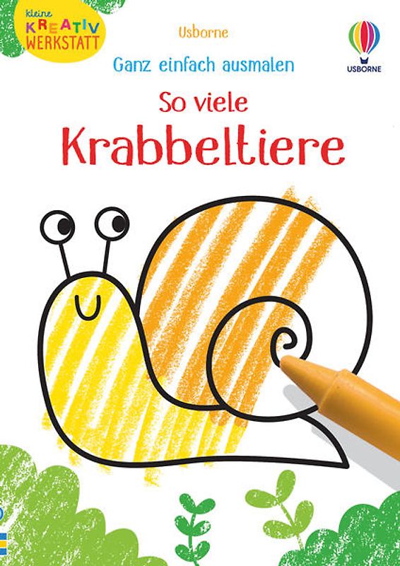 Kleine Kreativ-Werkstatt - Ganz einfach ausmalen: So viele Krabbeltiere