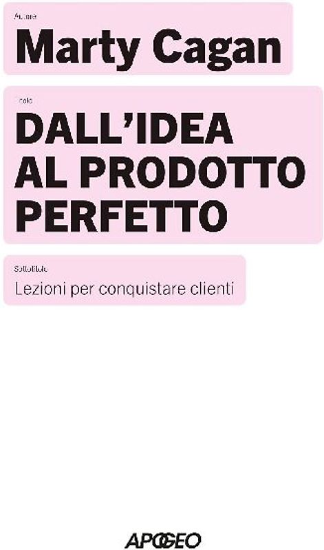 Dall'idea al prodotto perfetto. Lezioni per conquistare i clienti