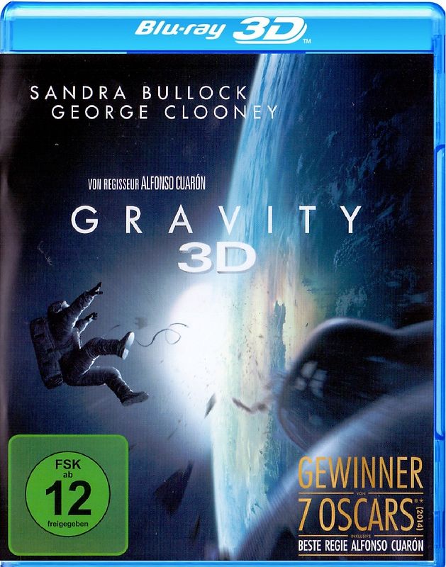 Gravity 3D 3D Blu-ray Disc