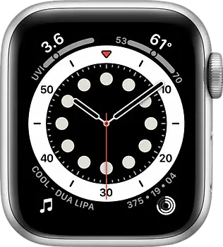 Apple Watch Series 6 40 mm Boîtier aluminium argent [Wi-Fi]