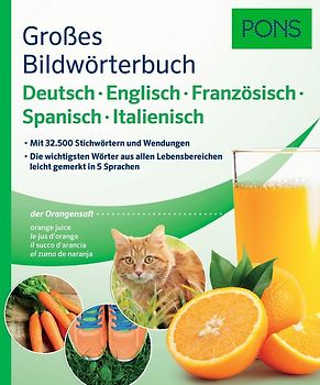 PONS Großes Bildwörterbuch Deutsch, Englisch, Französisch, Spanisch, Italienisch