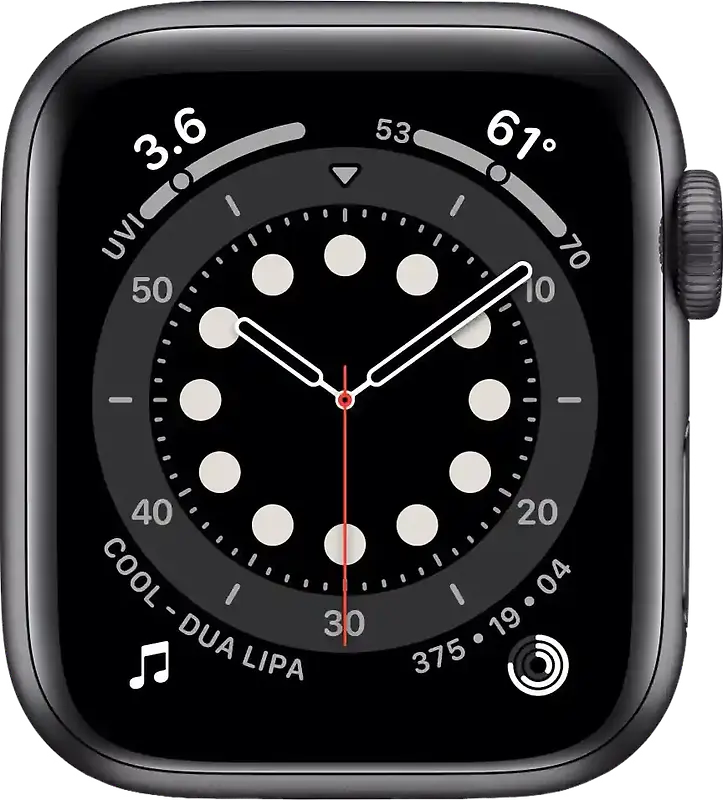 Apple Watch Series 6 40 mm Boîtier aluminium gris sidéral [Wi-Fi]