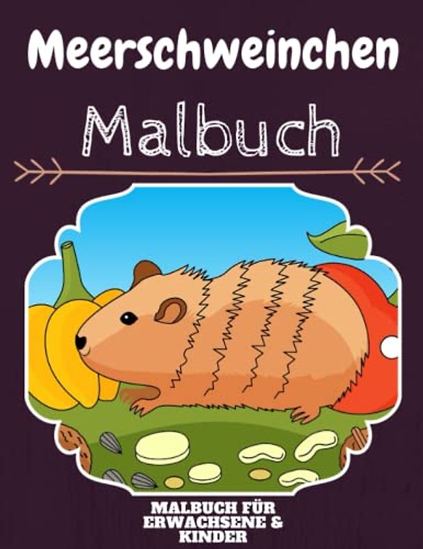 Meerschweinchen Malbuch: HOHE QUALITÄT: Lustiges Pinguin Meerschweinchen für Kinder Und Erwachsene: Süßes Meerschweinchen-Malbuch für Kinder und ... Designs für Jungen und Mädchen (Vorschule)