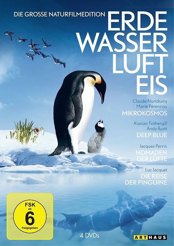 Erde, Wasser, Luft, Eis - Die große Naturfilm Edition [4 DVDs] DVD