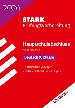 STARK Lösungen zu Deutsch 9. Klasse - Hauptschulabschluss 2026 Niedersachsen - Prüfungsvorbereitung