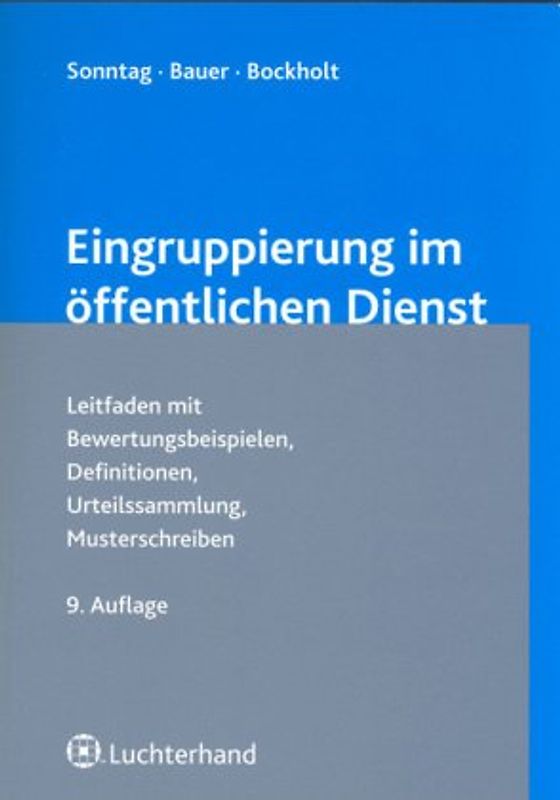 Eingruppierung im öffentlichen Dienst