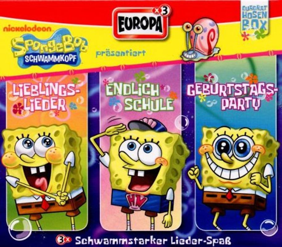 Fun Kids - Sponge Bob präsentiert - Quadrathosenbox