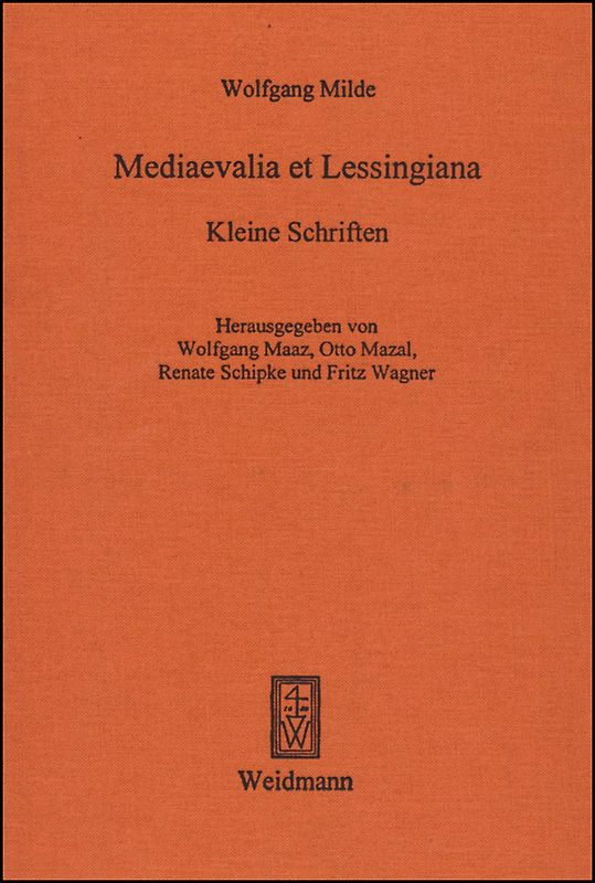 Mediaevalia et Lessingiana