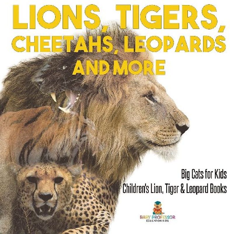 Lions, Tigers, Cheetahs, Leopards and More | Big Cats for Kids | Children's Lion, Tiger & Leopard Books