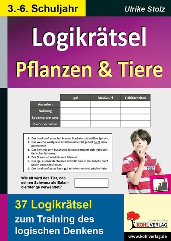 Logikrätsel Pflanzen und Tiere