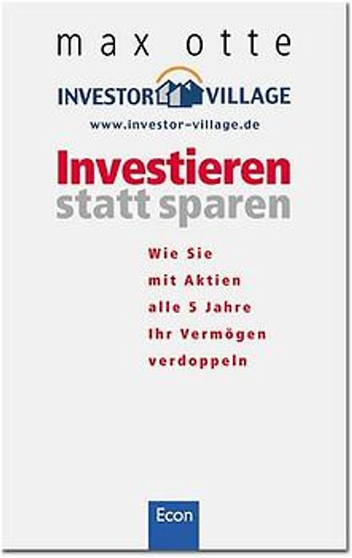 Investieren statt sparen