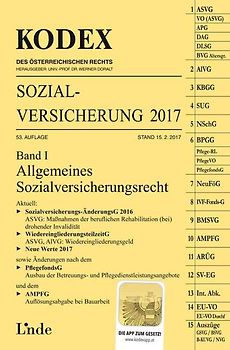 KODEX Sozialversicherung 2017, Band I