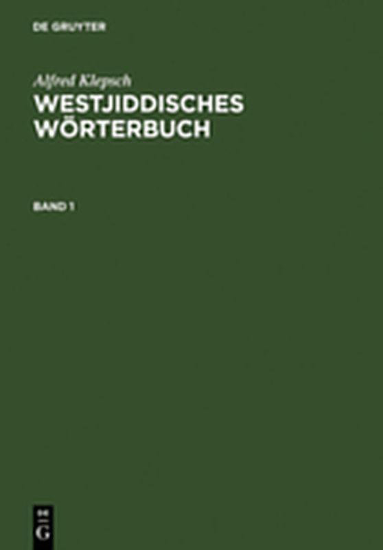 Westjiddisches Wörterbuch