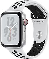 Apple Watch Nike+ Series 4 44mm caja de aluminio en plata y correa Nike Sport platino puro/negra [Wifi + Cellular]