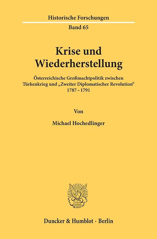 Krise und Wiederherstellung.