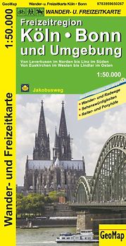 Köln, Bonn und Umgebung - Wander- und Freizeitkarte