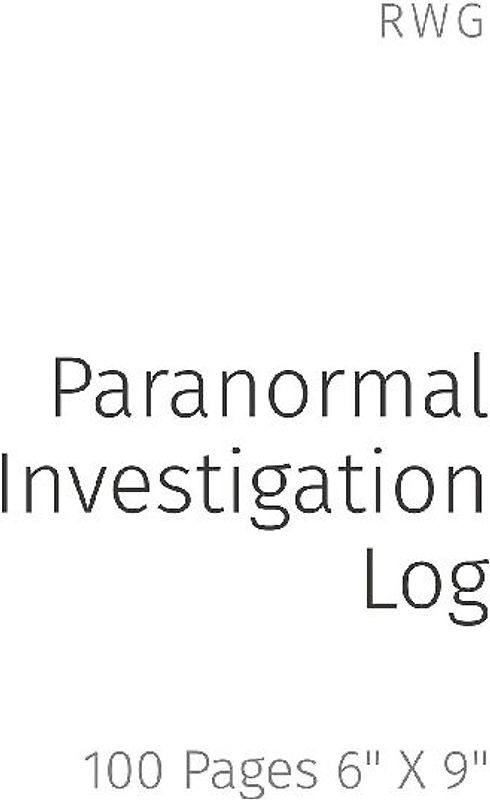 Paranormal Investigation Log