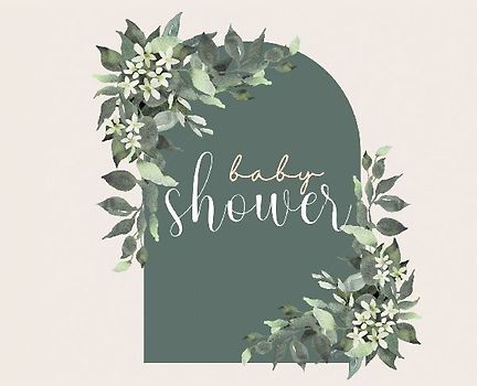 Baby Shower hardback Guest Book (landscape)