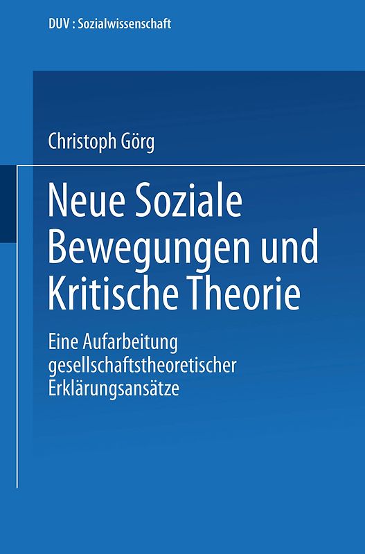 Neue Soziale Bewegungen und Kritische Theorie