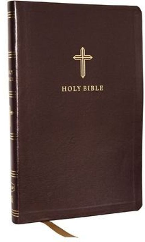 NKJV Holy Bible, Ultra Thinline, Burgundy Bonded Leather, Red Letter, Comfort Print