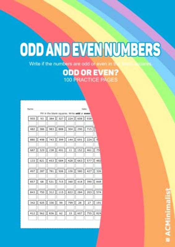 Odd and Even Numbers. Write if the numbers are odd or even in the blank squares. Odd or Even? 100 Practice Pages: Odd and Even Numbers 1-1000. ... 100 Pages of Odd and Even Number Worksheets