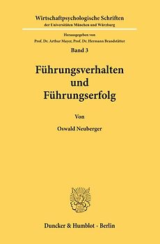 Führungsverhalten und Führungserfolg.