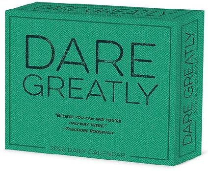 Dare Greatly 2026 5.4 X 6.2 Box Calendar