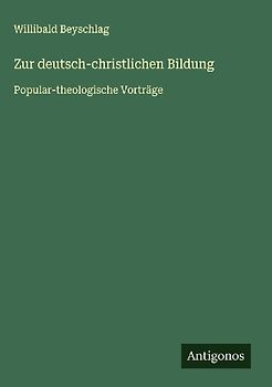 Zur deutsch-christlichen Bildung