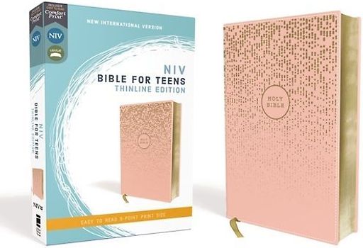 Niv, Bible for Teens, Thinline Edition, Leathersoft, Pink, Red Letter Edition, Comfort Print
