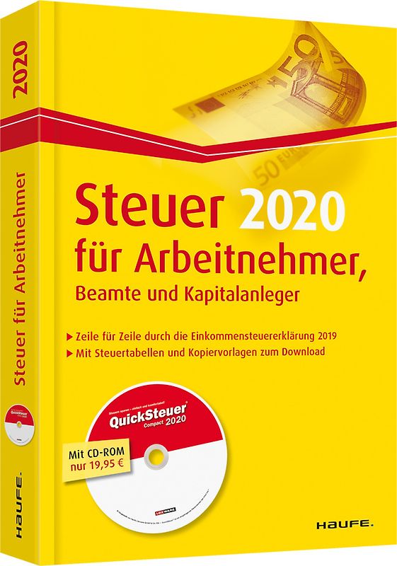 Steuer 2020 für Arbeitnehmer, Beamte und Kapitalanleger - inkl. CD-ROM