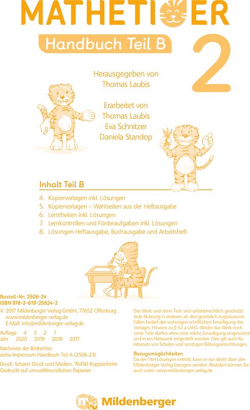 Mathetiger 2 – Handbuch, Teil B • Neubearbeitung