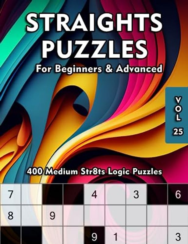 Straights Sudoku Variation: Str8ts Puzzle Book for Adults & Clever Kids