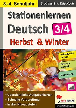Stationenlernen Deutsch - Herbst & Winter / Klasse 3-4