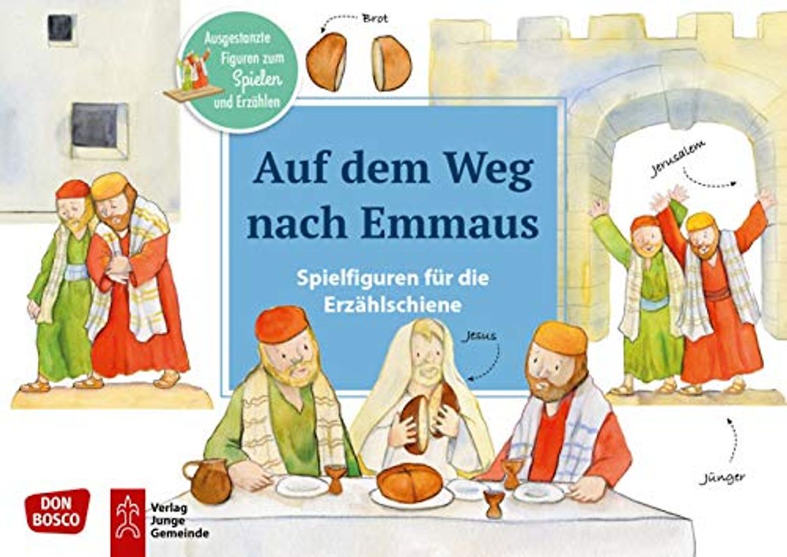 Auf dem Weg nach Emmaus.: Ausgestanzte Figuren zum Spielen und Erzählen. Jesus lebt: Kindern Ostern erklären. Für KITA, Grundschule & ... Erzählschiene: Bibel, Heilige und Vorbilder)