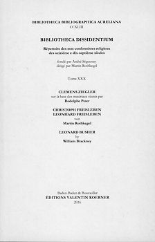 Bibliotheca Dissidentium XXX