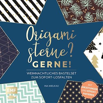Origamisterne? Gerne! – Weihnachtliches Bastelset zum Sofort-Losfalten