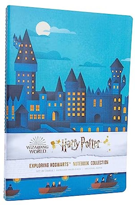 Harry Potter: Exploring Hogwarts Sewn Notebook Collection (Set of 3)