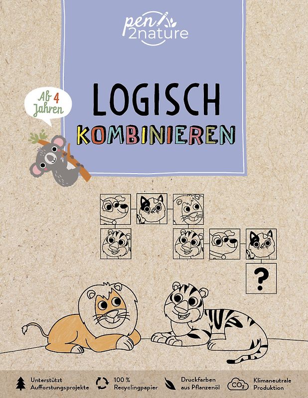 Logisch kombinieren. Rätselspaß für Kinder ab 4 Jahren