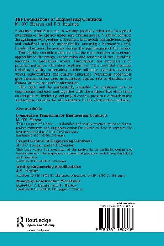 The Foundations of Engineering Contracts