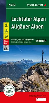 freytag & berndt Wanderkarte WK 351 Lechtaler Alpen - Allgäuer Alpen 1:50.000