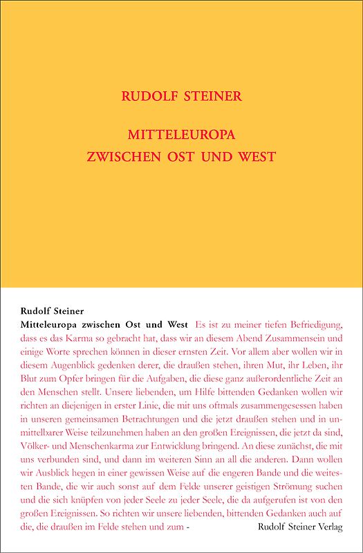 Mitteleuropa zwischen Ost und West