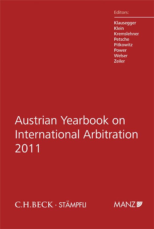 Austrian Yearbook on International Arbitration 2011