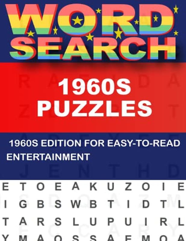 1960s Word Search Puzzles For Adults: Supersized Edition for a Fun Challenge