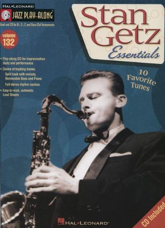 Jazz Play Along Volume 132 Getz Stan All Instruments BK/CD (Hal Leonard Jazz Play-Along) - Various